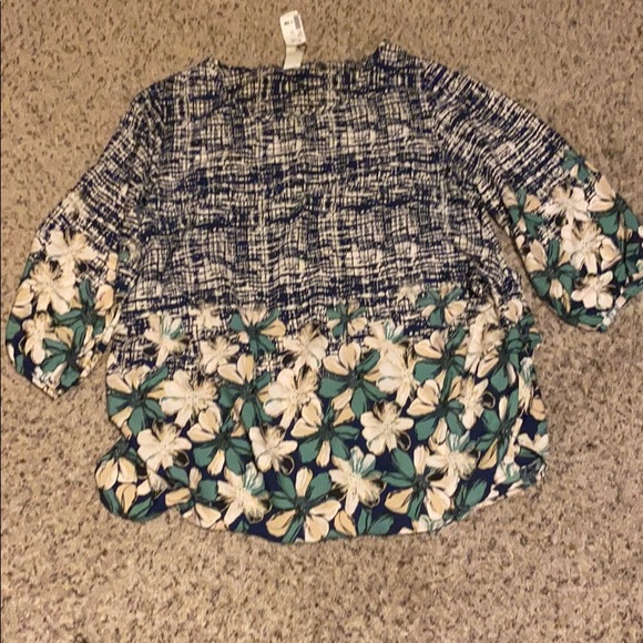 Double printed blouse - Picture 1 of 3
